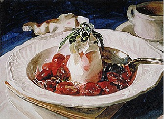 Carolyn Brady, Dessert/ Le Vieux Manoir
1998, Watercolor on Paper
