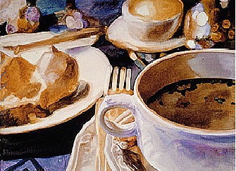 Carolyn Brady, Rabbit Soup/Le Vieux Manoir
1998, Watercolor on Paper