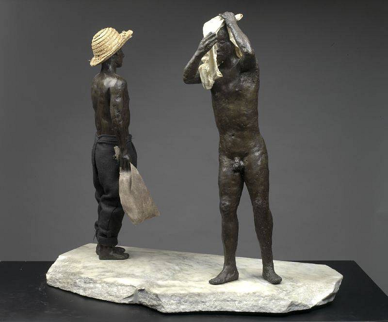 Nicolas Africano, The Bathers
1986-87, Bronze, Straw and Cloth