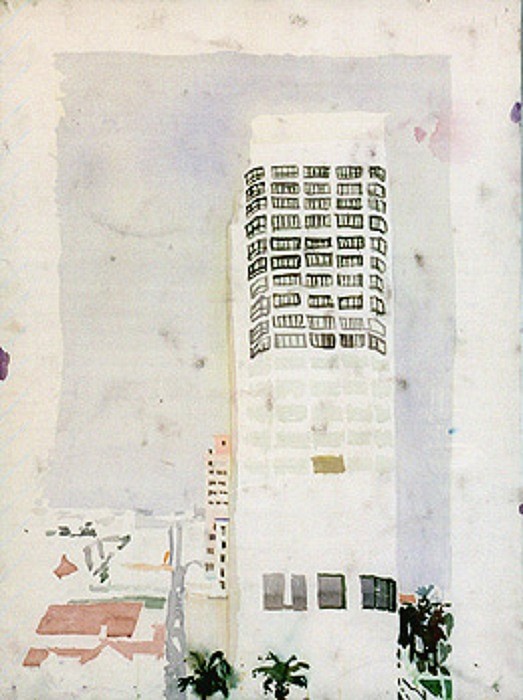 Malcolm Morley, Miramar Hotel/Hotel
1974, Watercolor on Paper