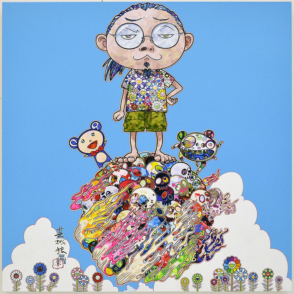 Takashi Murakami, Portrait and DOB Sky
2015, Acrylic on Canvas