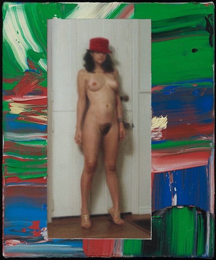 Richard Patterson, Christina with Dutch Door
2015, Oil on Canvas