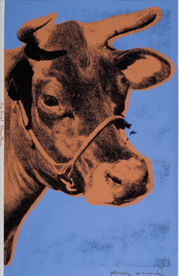 Andy Warhol, Cow
1971, Screenprint on Wallpaper
