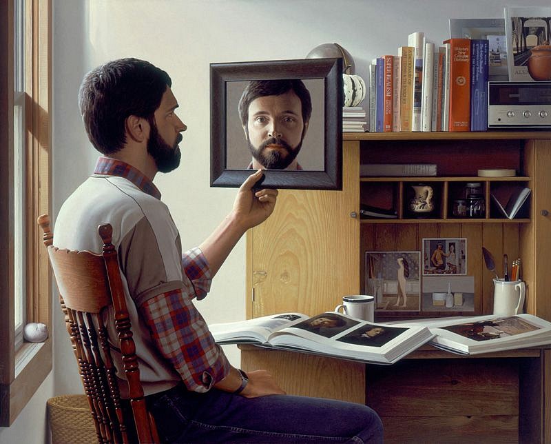 Richard Thomas Davis, Self Reflections
1989, Oil over Tempera on Canvas