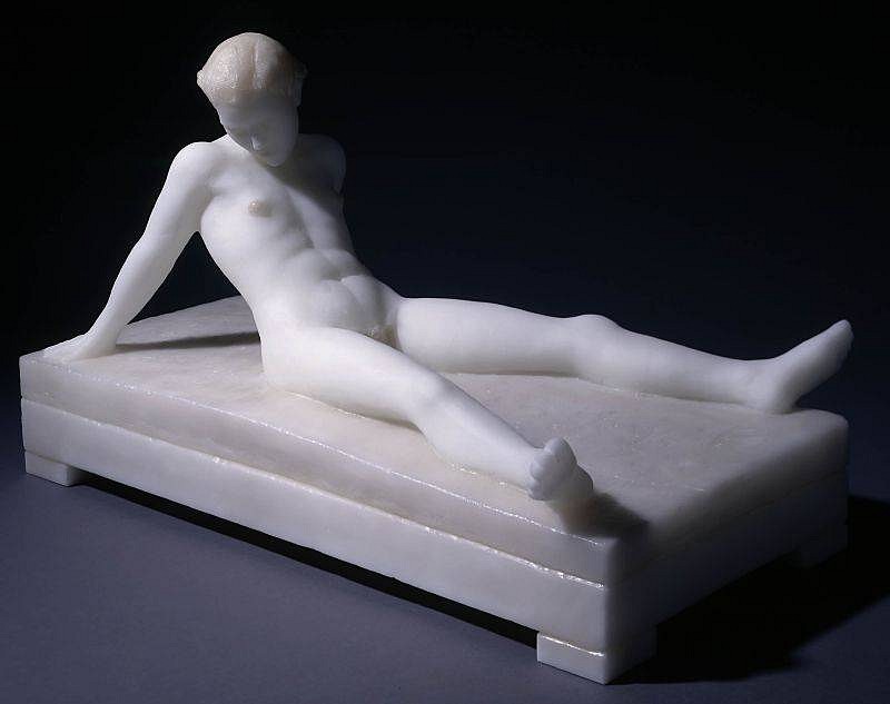 Nicolas Africano, Untitled (Reclining Nude)
1998, Cast Glass, Enamel Paint