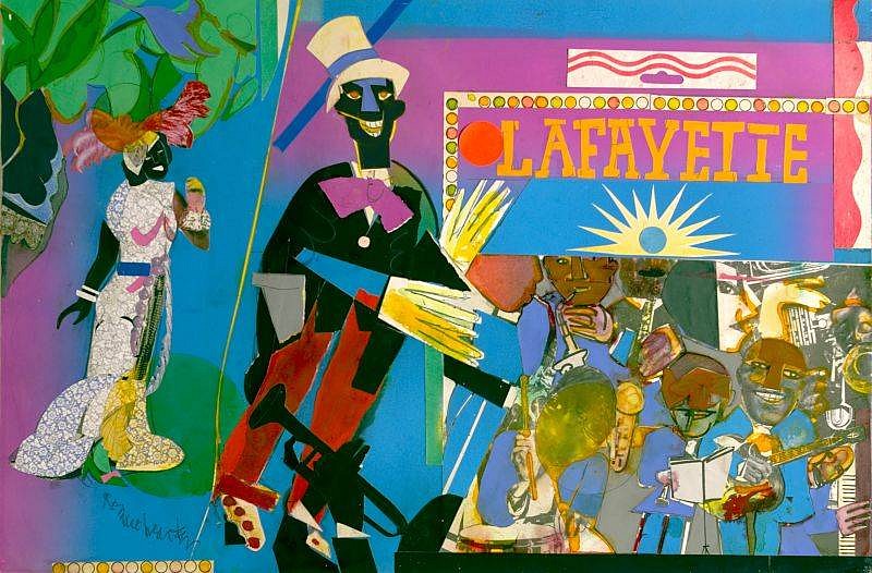 Romare Bearden, Johnny Hudgins Comes On, From Profile/Part II:The Thirties Series
1981, Collage & Mixed Media