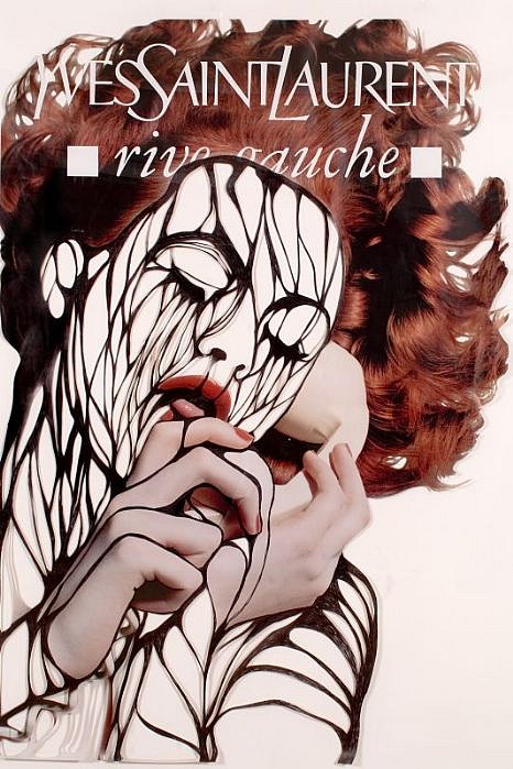 Amie Dicke, I Suck My Tongue in Remembrance of You
2004, Cutout, Ink on Poster Paper