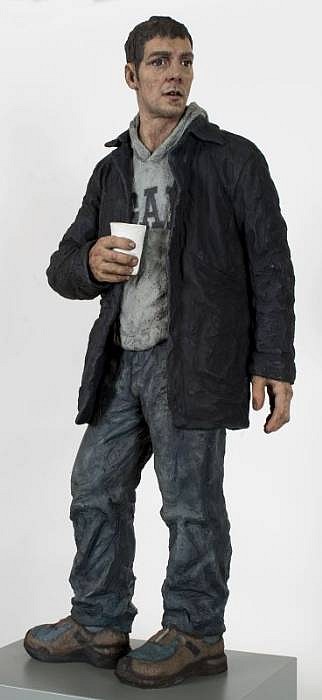 Sean Henry, T.P.O.L.R. (The Path of Least Resistance)
2002, Bronze, Oil Paint