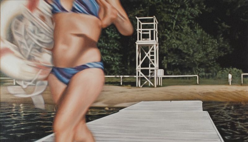 Damian Loeb, I'm Getting to you... (very slowly)
2002, Oil on Linen