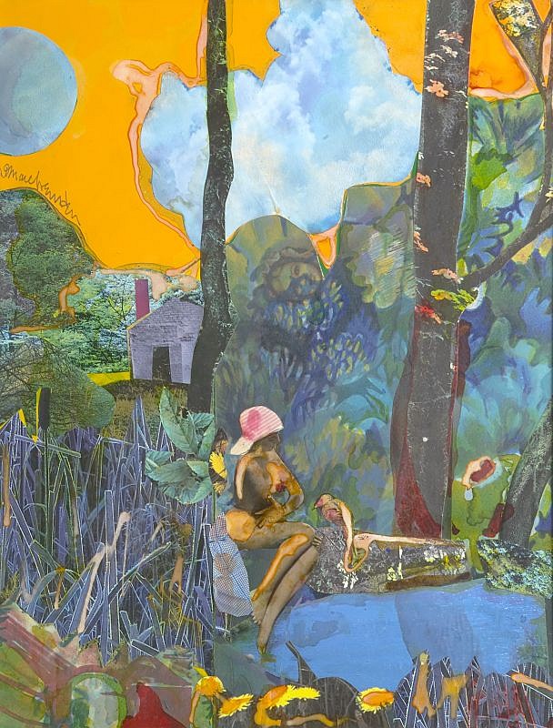 Romare Bearden, Mecklenburg Autumn
1981, Collage & Mixed Media on Masonite