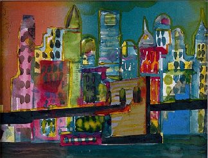 Romare Bearden, Manhattan
1980, Watercolor