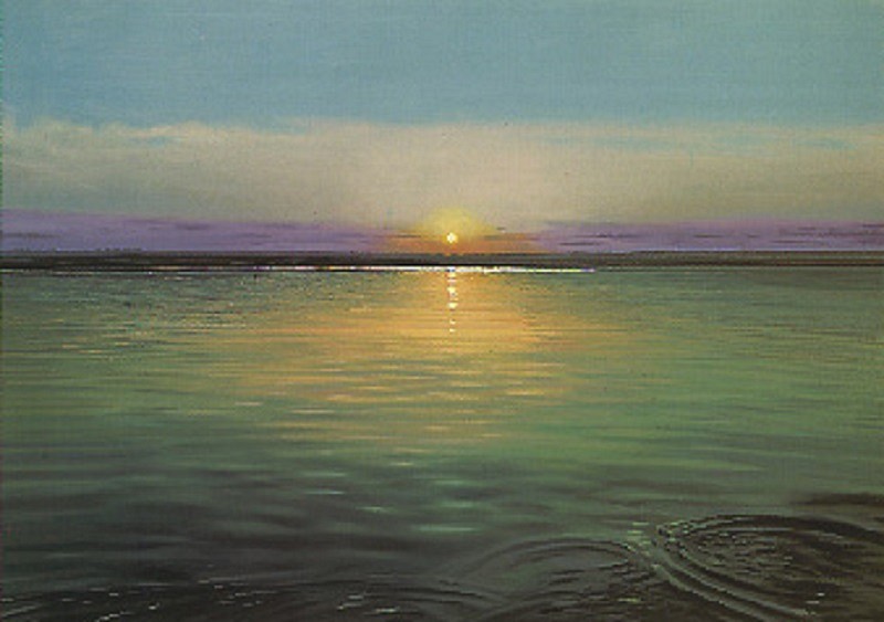 Richard Estes, Sunrise
1997, Oil on Canvas Mounted on Board