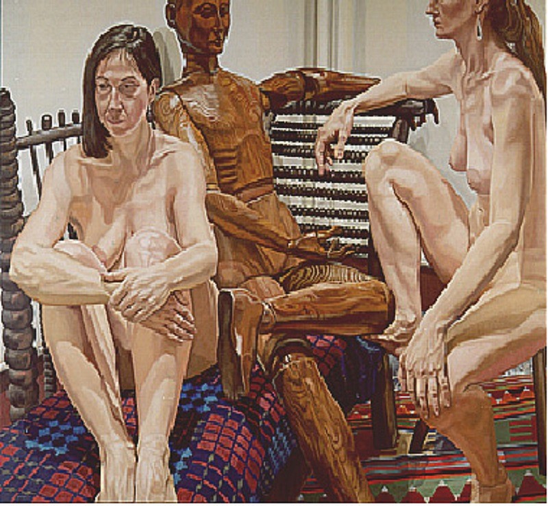 Philip Pearlstein, Models with Wooden Mannequin
1987, Oil on Canvas