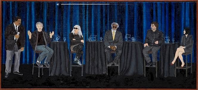 Leidy Churchman, Is the Universe a Simulation, Moderated by Neil deGrass Tyson
2017, Oil on Linen