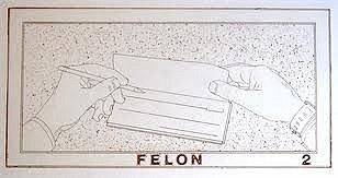 Neil Jenney, Felon 2
1997, Etching on Hahnemuhle Copperplate