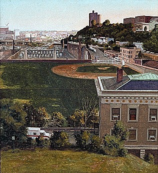 John Moore, Study for Weehawken
1987, Oil on Board